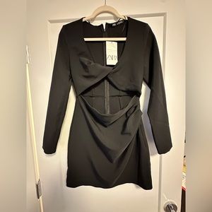 NWT Zara dress with cut outs